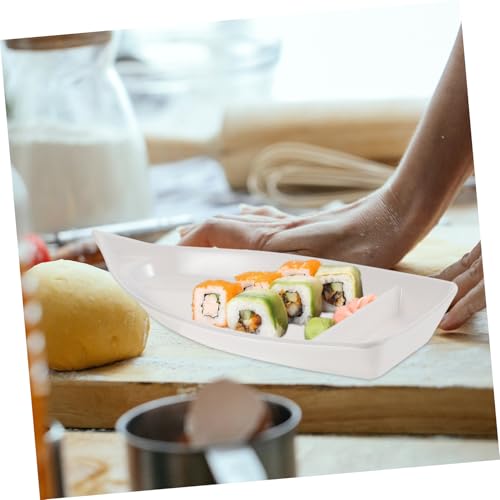 Bandeja en forma de bote para sushi de melamina miniatura 7