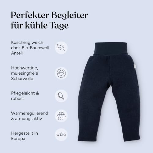 Ehrenkind Walkhose aus Bio-Schurwolle & Bio-Baumwolle, Natur, 98/104 – Bild 5