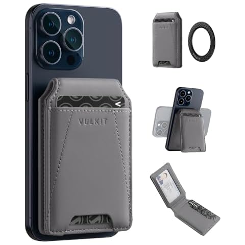 VULKIT Magnetic Wallet with RFID Protection Cover