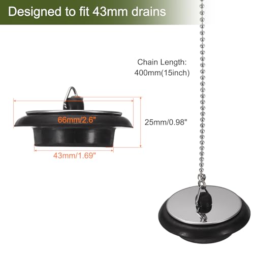 Bouchon de vidange noir pour simplifier la vaisselle en cuisine et le bain - 3