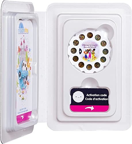 Moonlite Storybook Reels For Flashlight Projector, Kids Toddler | Princesses Save The World | Single Reel Pack Story For 12 Months And Up #TOP2