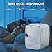 Sweetcrispy Mini Fridge, Portable Small Refrigerator 4L/6 Can Cooler & Warmer Compact Fridge for SkinCare, Food and Drinks, Small Fridge for Bedroom, Dorm, Car, Office, Marble White