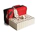 Majiang Set Set di Mahjong Cinese - 144 Piastrelle Set di Giochi Classici Mahjong, Mahjongg, mAh-Jongg Set con Borsa da Viaggio portante Set mAh Jongg (Color : White, Dimensione : 38#)