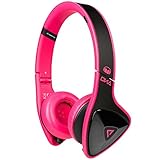 Monster 128551-00 Monster DNA On-Ear Headphones with ControlTalk Cables for Apple Selected Models - Laser Pink
