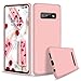 Produktbild WJMWF Kompatibel mit Samsung Galaxy S20 Plus Hülle Ultradünne Flüssiges Silikon Gel Schutzhülle [Displayschutzfolie] Anti-Kratzer Stoßfest Wasserdicht Handyhülle-Rosa