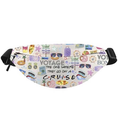 WCGXKO Cruise Survival Kit Crossbody Waist Pack Cruise Travel Trip Gift Travel Vacation Merch (Cruise Pack)