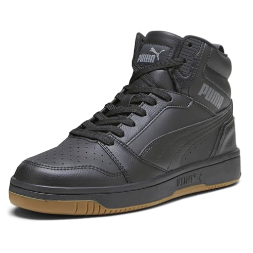 PUMA Mens Rebound V6 Basketball Sneakers Shoes - Black2