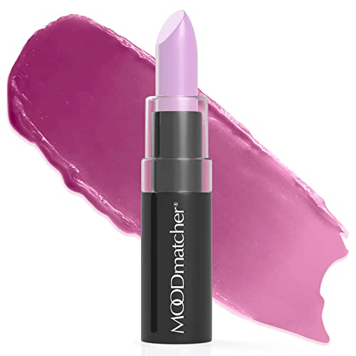 MOODmatcher original Color Changing Lipstick – 12 Hours Long-Lasting, Moisturizing, Smudge-Proof, Easy to Apply Creamy Lipstick, Glamorous Personalized Color, Premium Quality – Made in USA (Lavender)