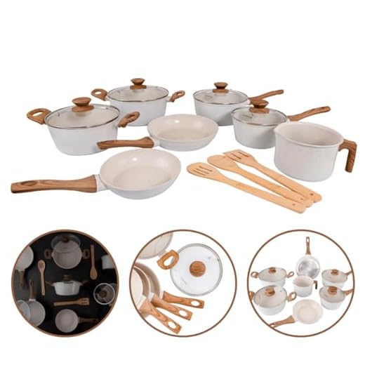 Jogo de Panelas Cerâmica 10 Peças Indução Marmol Mimo Style