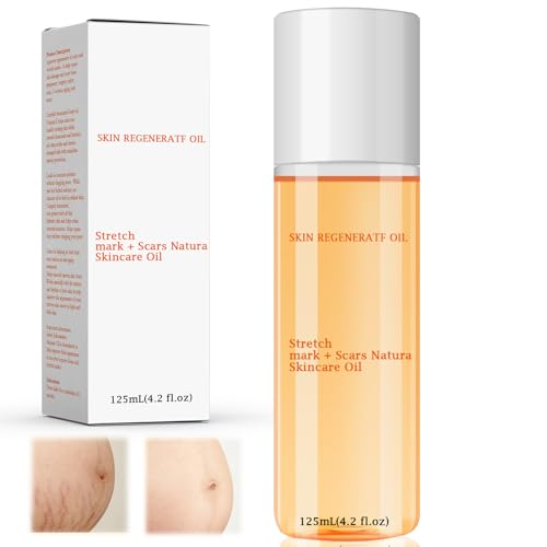 Hautpflegeöl, 125 ml Spezielles Bio Hautöl, straffendes Bio Hautöl in Premium Qualität für Dehnungsstreifen und glatte Haut