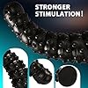 BDSMYEE groß Analplug Analdildo XXL, riesen Buttplug Dildoschwanz Analdehner Anal Expander Analspielzeuge Plugs Sexspielzeug erotisches Sex Spielzeug für Frauen Männer extrem sex (Schwarz, L) #2