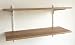 Produktbild Wandregal Komplett-Set 50 cm hoch 2 Ablagen 100x30 cm Holz Eiche urban / natur Dekor / ELEMENT SYSTEM Einreihig weiß - 1 Regal