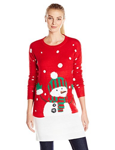 Buy Allison Brittney Women's Snowman Crew Neck Ugly Christmas Sweater Tunic  Online at desertcartCayman Islands