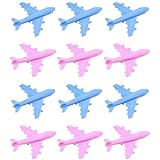 Lurrose 12pcs Erasers for Kids: Airplane Erasers - Classroom Prizes Elementary - School Supplies (Random Color)