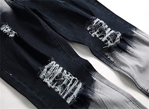 Jeans ajustados tipo biker con cremallera para hombre miniatura 5