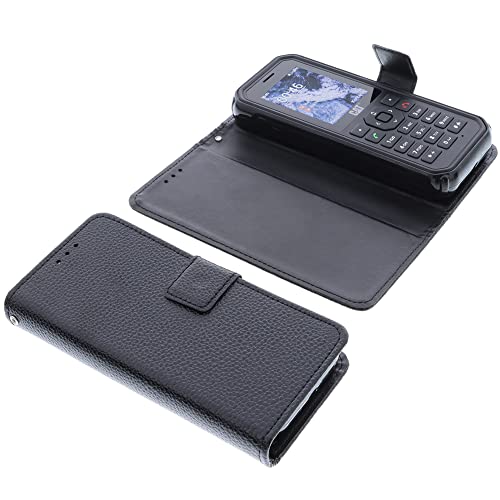 foto-kontor Tasche kompatibel mit CAT B40 Book Style schwarz Schutz Hülle Buch