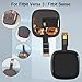 YWLRONG Screen Replacement for Fitbit Versa 3 FB511 / Fitbit Sense FB512 Watch LCD Display Touch Screen Digitizer Assembly with Tools(Black)