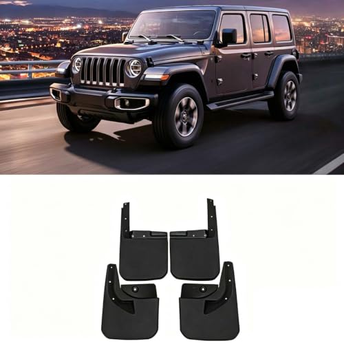Garde-Boue pour Jeep Wrangler JL 2019-2022 : Accessoires Auto Noirs - 2