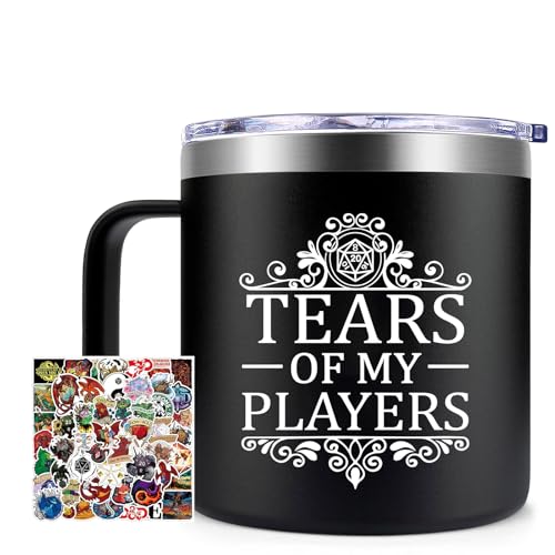 Fufendio Dungeons and Dragons Gifts for Men Women - Tears of My Players Mug 14oz - Dnd...