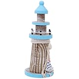 Stable : figurine de phare conçue pour résister à l'usure, cette pièce décorative conserve sa beauté au fil du temps, réduisant ainsi le besoin de remplacements fréquents. décoration de phare sur le thème nautique et de la plage. ornement sur le thème de la plage