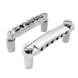 Fits Les Paul or Epiphone style guitar Bridge string spacing: 52mm (2-3/64 inch); Post Spacing: 74mm(2-29/32 inch), bushing outer diameter: 12mm (15/32 inch), post thread: M8 Tailpiece string spacing: 52.5mm (2-1/16 inch) ; Post Spacing: 82mm (3-15/6...