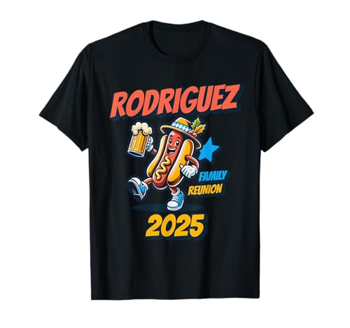 Reunión familiar Rodriguez 2025 Verano personalizado a juego Camiseta