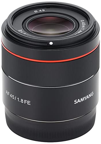 Samyang AF 45 mm F1.8 für Sony FE (Tiny but Premium) - Vollformat und APS-C Festbrennweite Autofokus Objektiv Sony E FE E-Mount für Sony A9 A7 A7C II A7C R A6600 A6500 A6400 A6300 A6000 A5100 A5000 – Bild 5