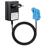 Cargador 12V 1A Compatible con Peg Perego Coche Eléctrico Niños, Adaptador 12V 1A con Indicador LED para Force Tractor/SUV/Polaris Outlaw/RZR 900 / Citrus, Fuente de Alimentación con Cable 2m