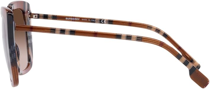 バーバリーサングラス Burberry Brown Gradient Check Amazon.com: BURBERRY Sunglasses BE 4323 400513 Caroll Check