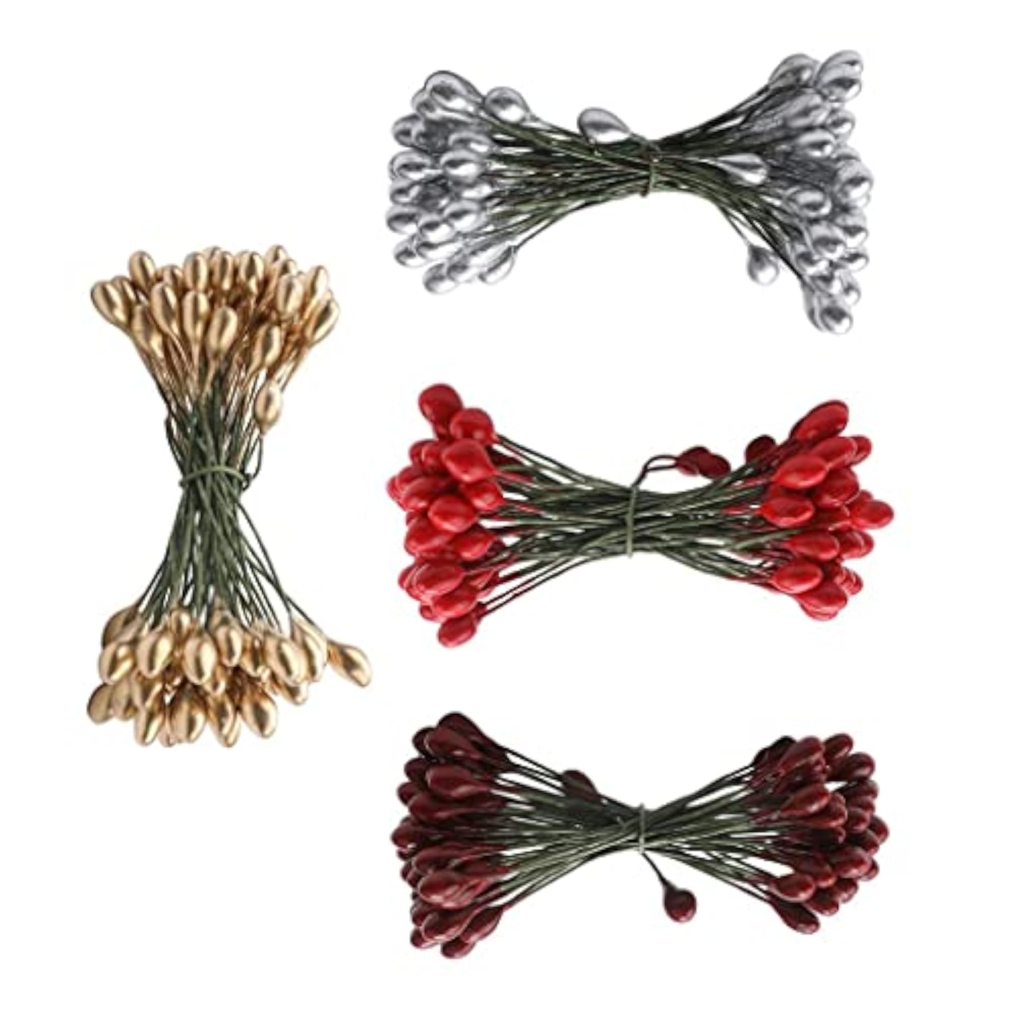 200Pcs Artificial Double Head Berries DIY Craft