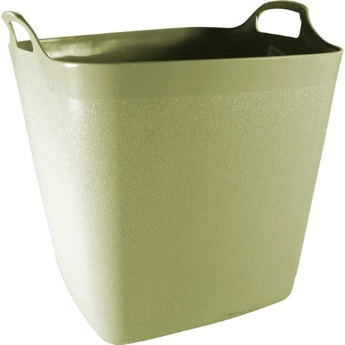 Image of Town & Country Square Flexi-Tub Bucket Garden/Home Storage 40L Hardwearing Plastic(Green)