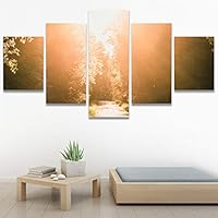 SIGNWIN 5 Panel Canvas Wall Art Autumn for Home Decorations Ready to Hang - 60