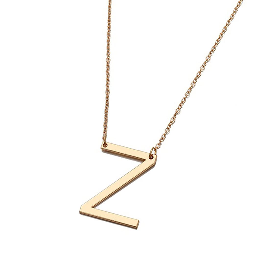 Sorellaz Unisex Golden English Initials Alphabets A to Z Chain Necklace: NEK/ITLS-AZ26 (Z Necklace)