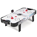KOTEK Air Hockey Table, 42 Inch Hockey Arcade Table with 2 Pushers, 2 Pucks, LED Scoreboard & Electric Motor Fan, Table Top Air Hockey Game for Kids & Adults, Game Room, Home, Office, Club