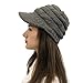 mützen Damen Frauen Casual Solid Stitching Outdoor Plüschmützen Häkeln Strick Beanie Cap mütze Jungen 10 Jahre wintermütze mädchen 4 Jahre wintermütze Kinder schwarz