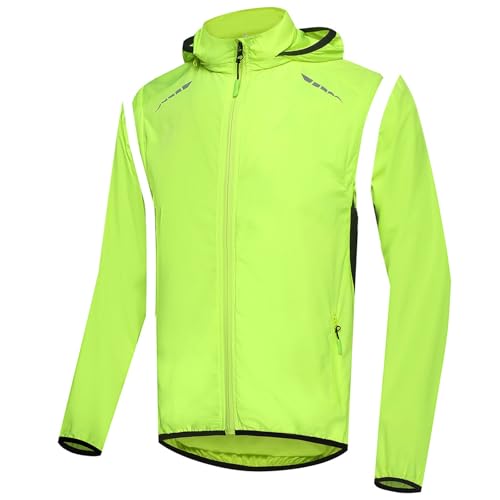 Chaqueta ciclismo con mangas desmontables rompeviento miniatura 1
