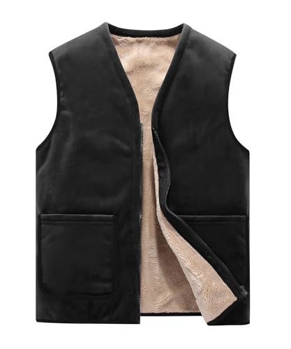 Chaleco de lana polar térmica: chaqueta ligera sin mangas con óptimo aislamiento para invierno