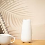 Zoom IMG-1 vaso in ceramica fiori bianco Zoom IMG-1 vaso in ceramica fiori bianco