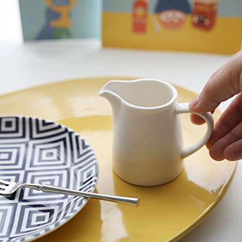 Salsiera Ceramica mini latte lattina 100ml condominio per la casa 100ml lattina di condimento matte lattina bianca… - immagine 5