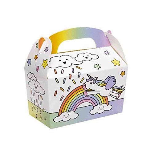 Einhorn-Geschenkboxen 12St. // Einhorn Partyzubehör