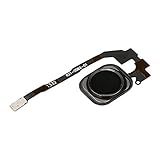 FirefixTM Touch ID Sensor Home Button Key Flex Cable with Rubber Gasket Replacement for iPhone 5S and SE(Black)