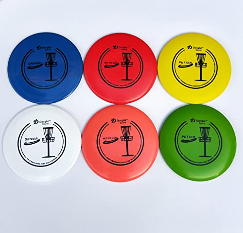 Ddonglai Disc Golf Starter Set With 2Pcs Driver, 2Pcs Mid-Range, 2Pcs Putter, 1Pc Mini Marker And Towel #TOP1