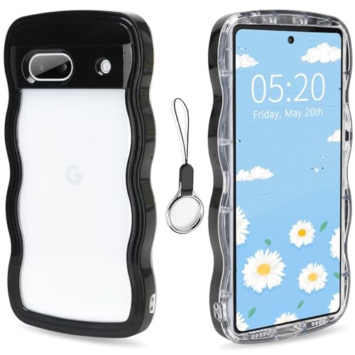 QAZWERT Google Pixel 6A �p�P�[�X ���� �����\�t�g �}�c�Ɗ��l�C �؍��������O�[�O�� �s�N�Z��6A�y�X�g���b�v1��t���z�u���b�N