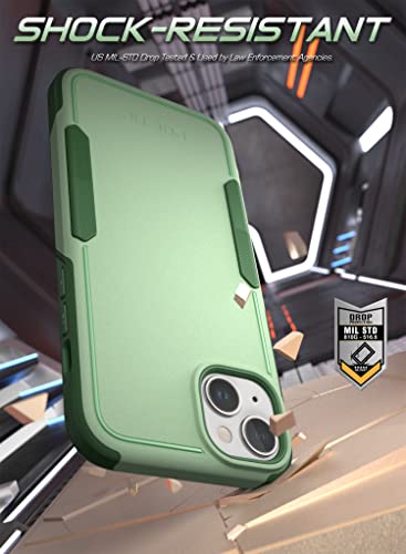 Coque iPhone 14 Plus robuste double couche et légère avec design mince couleur menthe