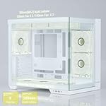 Sevenhero H602 ATX PC Case with 5X 120mm PWM ARGB Fans, Panoramic Tempered Glass, Dual Chamber Design, Type-C, Support 360mm AIO Cooler, 400mm GPU, 200mm PSU, White, Mid-Tower Gaming Computer Case - Image 6