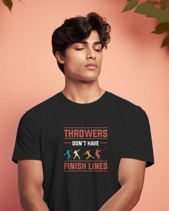 VASAL AeroDri Sport Unisex T-Shirt: Breathable Dot Matrix Fabric for Long Workouts & Fitness Training (in, Alpha, L, Regular) Black 4