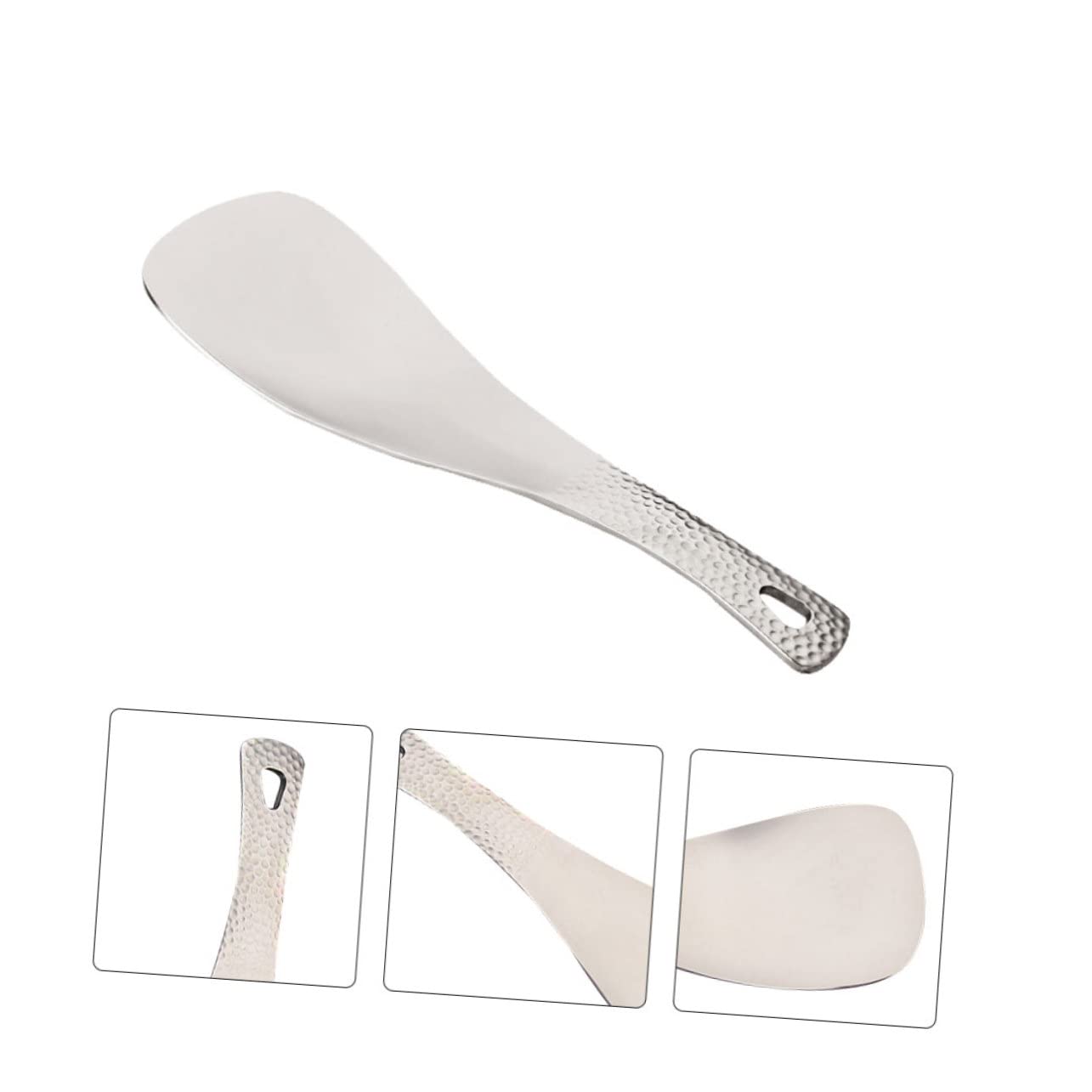 ibasenice 4 Stück Titanium Campinglöffel Leichtes Rostfreies Besteck für Outdoor Aktivitäten für Camper und Angler Ergonomisches Design für Suppen und Reis