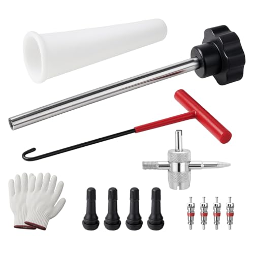 Image of 13PCS Tire Valve Stem Tool Kit Replacement Installation Set Black