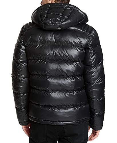 GUESS Men's Mid-weight Puffer Jacket With Removable Hood2