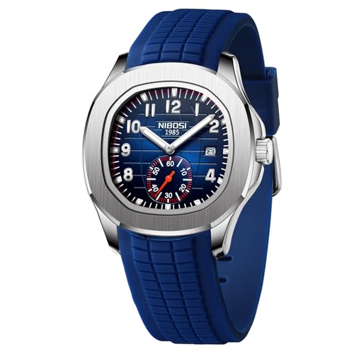Image of NIBOSI Watches for Men Fashion Business Casual Men's Watch Waterproof Chronograph Date Men Wrist Watch Stainless Steel Strap